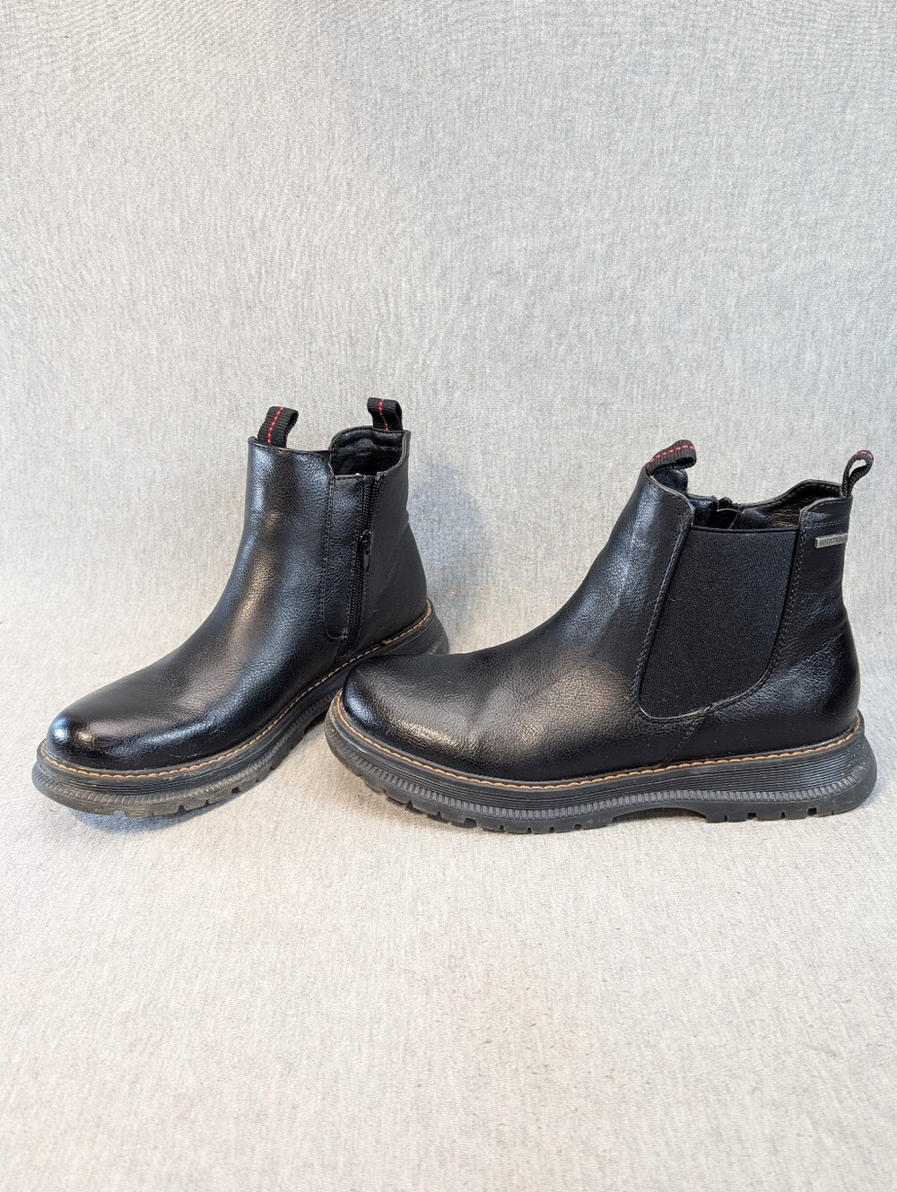 Josef Seibel Paloma Waterproof Ankle Boots Women's 41 Black Leather